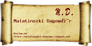 Malatinszki Dagomér névjegykártya